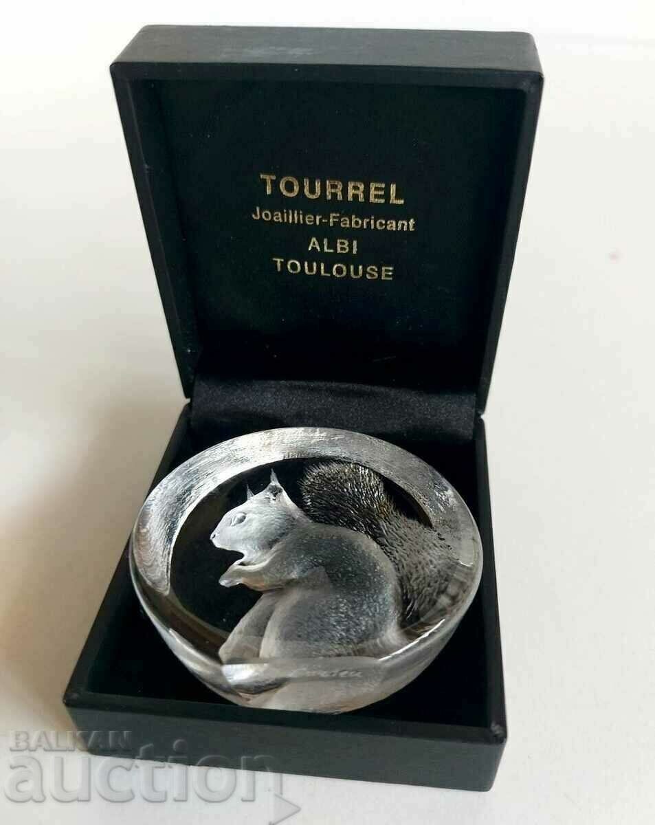 . PRESPAPIE SOUVENIR SQUIRREL FRANCE TOURREL JEWELER - 7
