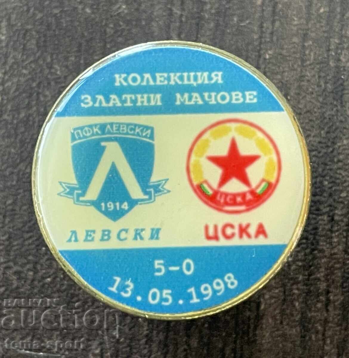 2345 Bulgaria insignă Levski - ȚSKA 1998 seria Mândria Albastră