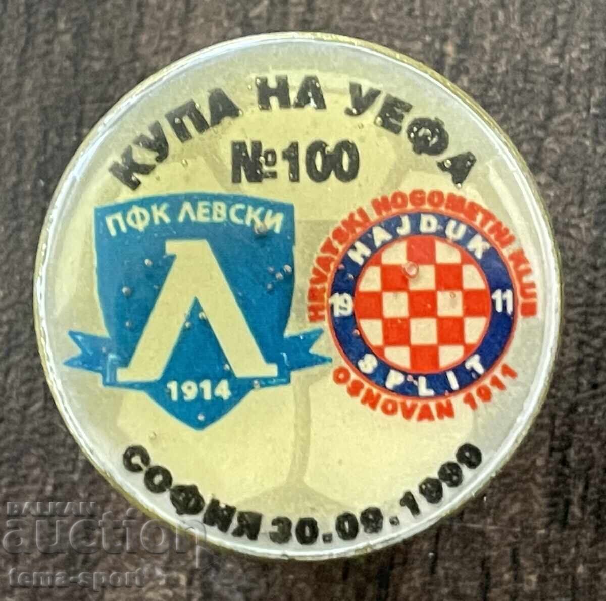 2359 Bulgaria insignă Levski Hajduk Split 1999 2359 Bulgaria insignă Levski Hajduk Split 1999