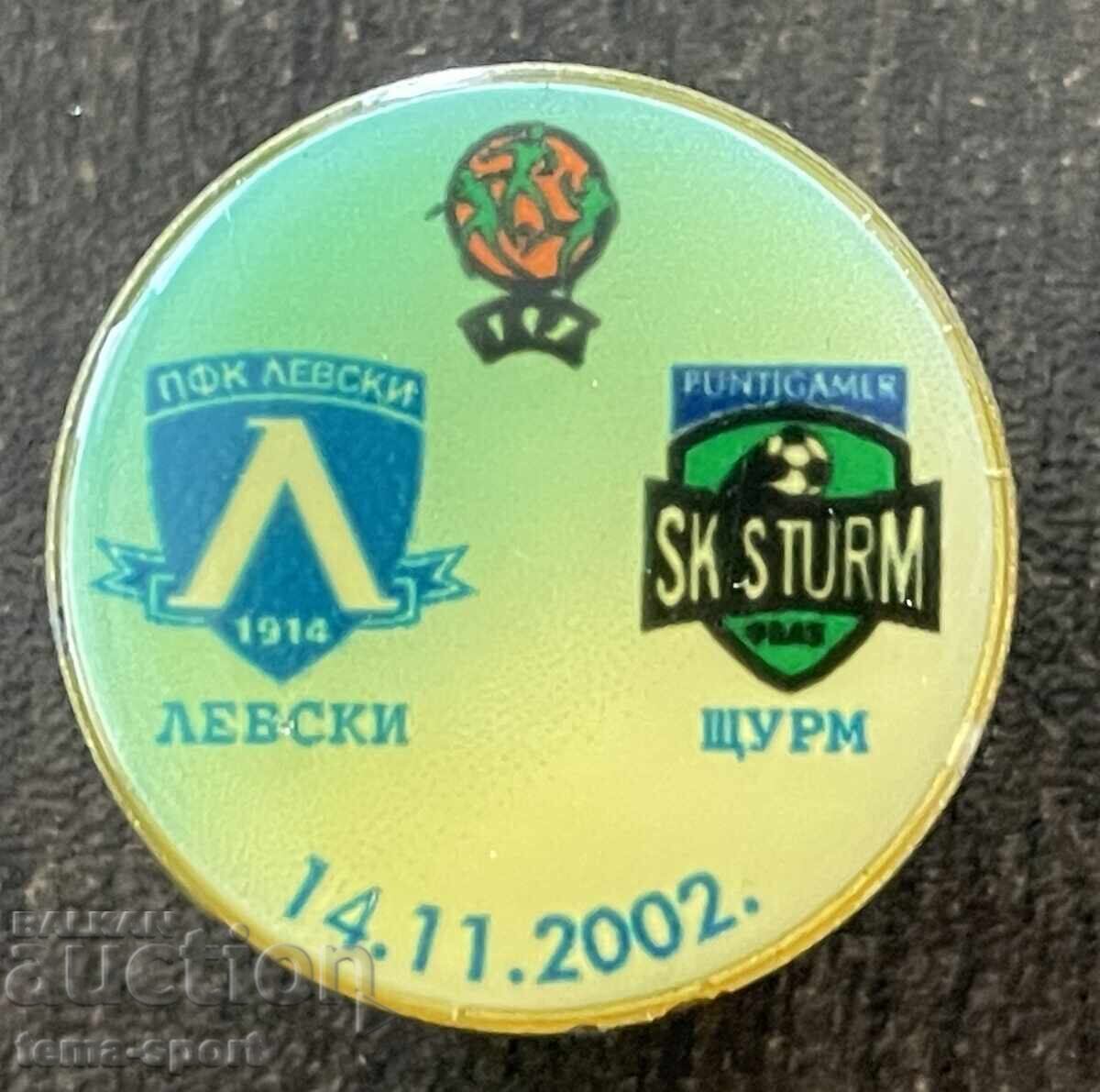2365 Bulgaria insignă Levski Sturm 2002