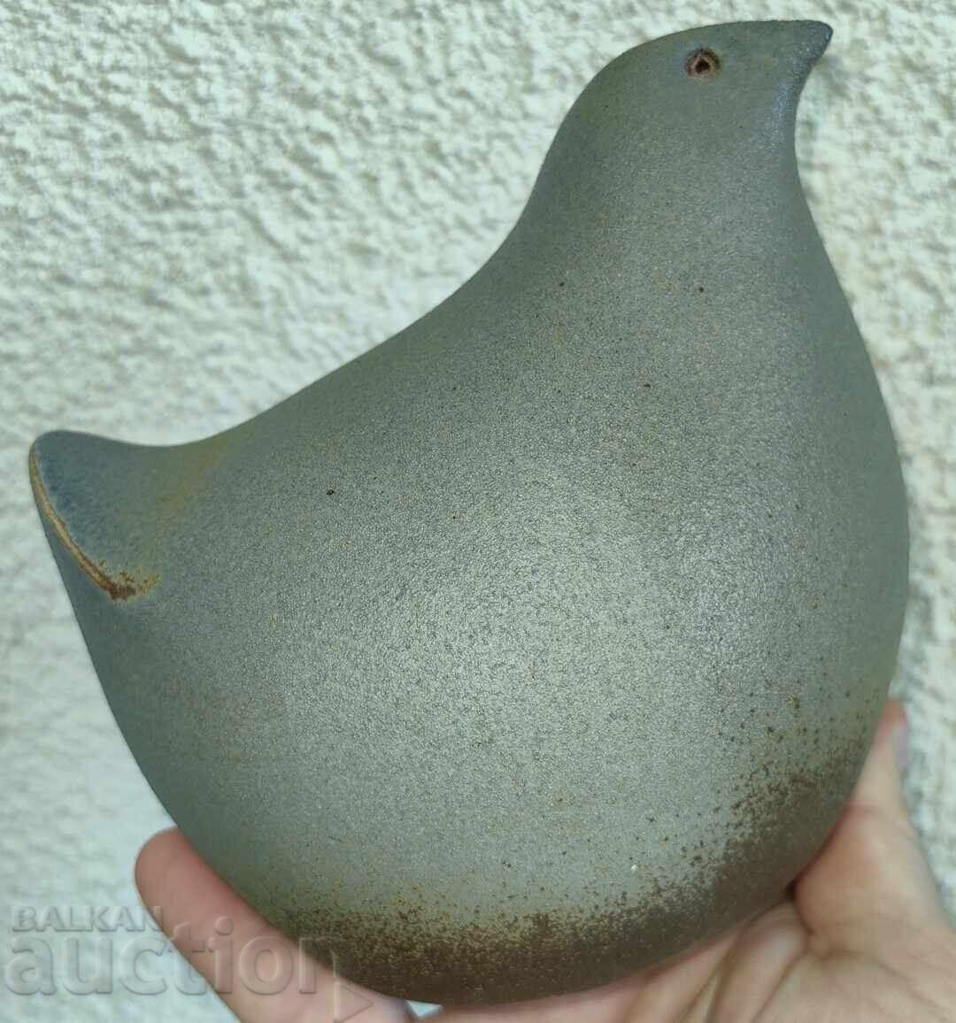 FIGURINĂ MARE STATUETĂ PUI PASĂRE CERAMICĂ ?