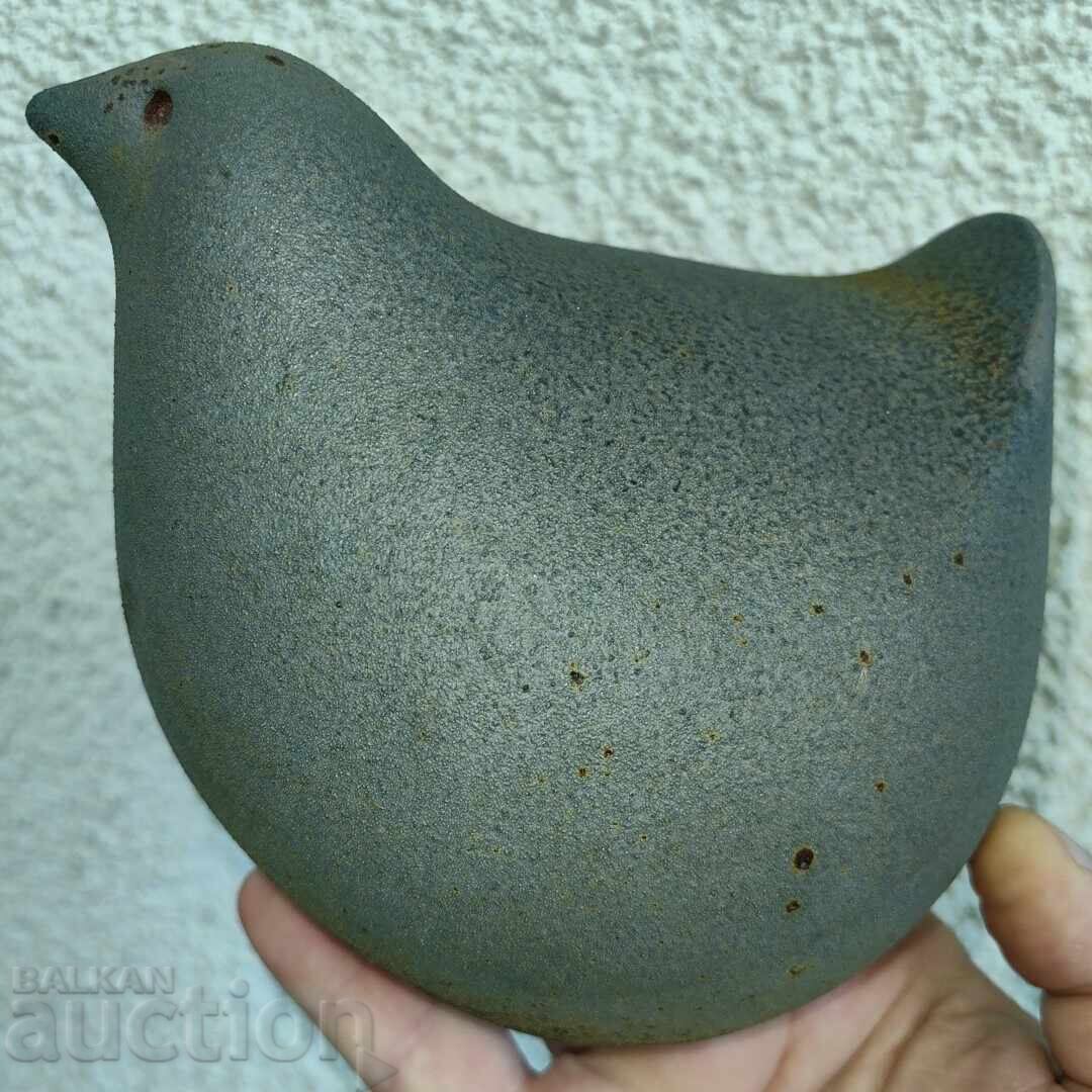 FIGURINĂ MARE STATUETĂ PUI PASĂRE CERAMICĂ ?