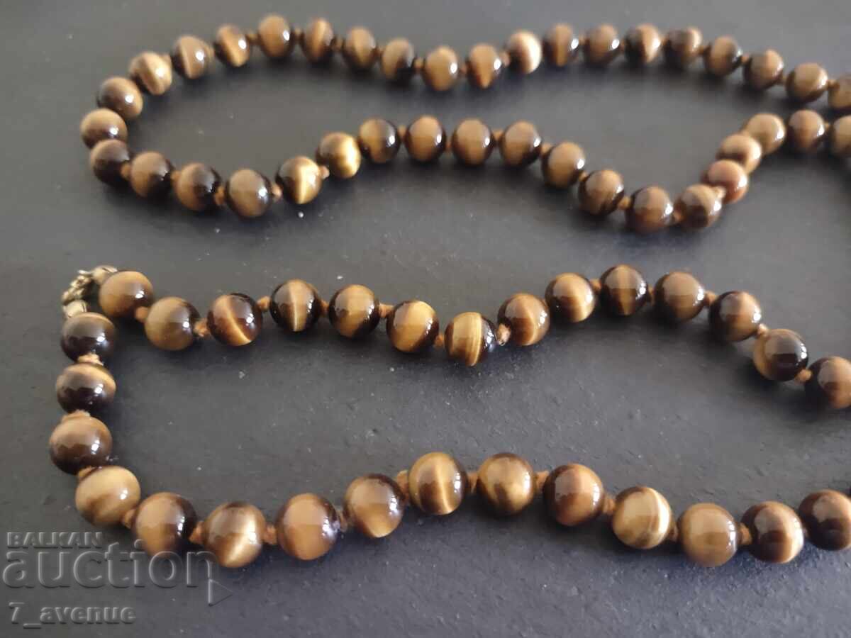 COLIER spectaculos șic din piatră naturală: Ochi de tigru cu preț € 38.00 | 74.32 BGN COLIER spectaculos șic din piatră naturală: Ochi de tigru cu preț € 38.00 | 74.32 BGN