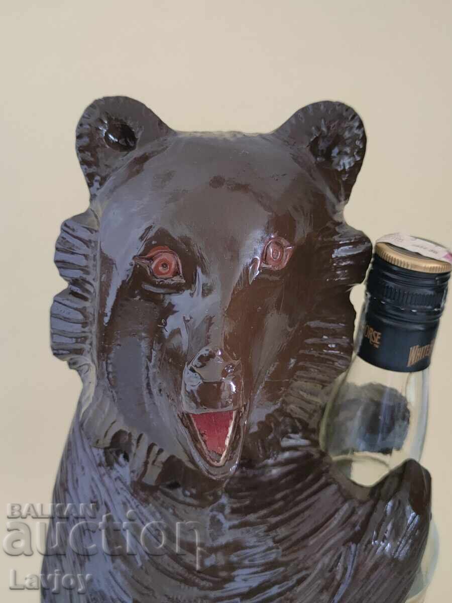 Auction  Bear figurine bottle holder