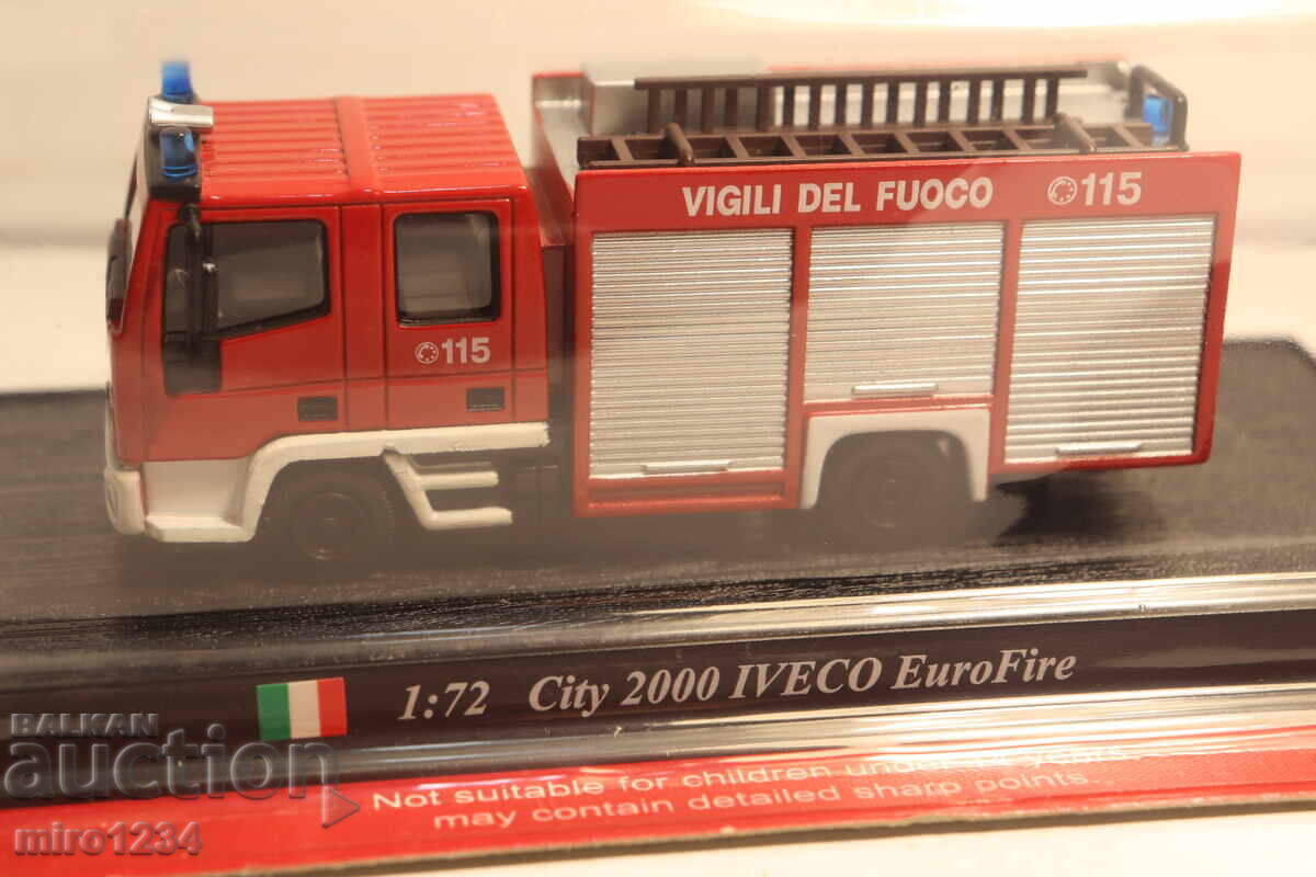 MODEL CAMION DE POMPIERI IVECO 1/72 cu preț € 0.11 | 0.22 BGN
