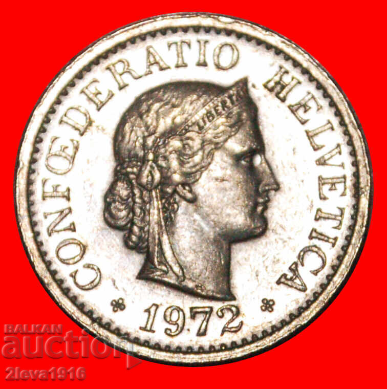 Ⰺ LIBERTY (1879-2026): SWITZERLAND★10 RAPPEN 1972! DIES I B Ⰺ LIBERTY (1879-2026): SWITZERLAND★10 RAPPEN 1972! DIES I B