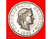 Ⰺ LIBERTY (1879-2026):SWITZERLAND★10 RAPPEN 1990B! DIES II C