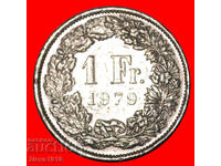 ⰊWITHOUT STAR (1850-2026):SWITZERLAND★1 FRANC 1979 DIES I1 A