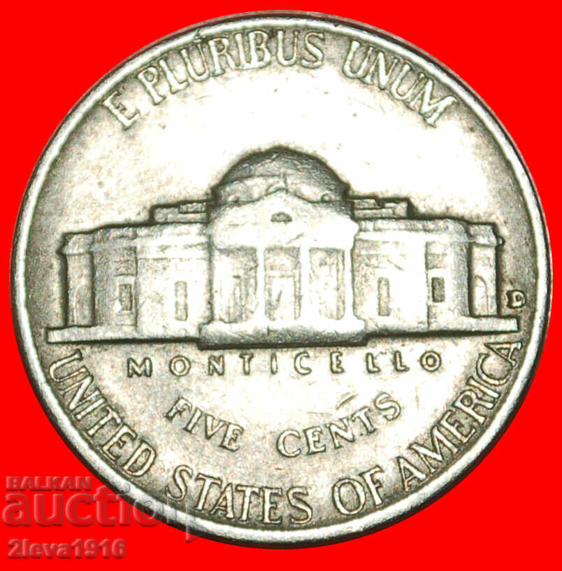 MONTICELLO 1938-2003:SUA★5 CENȚI 1960D JEFFERSON 1801-1809 cu preț € 0.64 | 1.25 BGN
