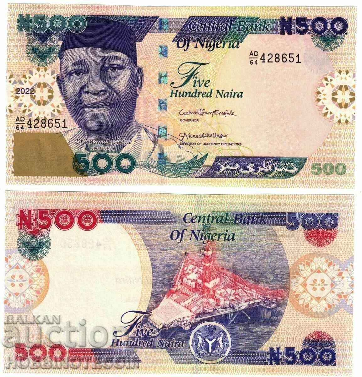 NIGERIA NIGERIA 500 NAIRA emisiune - numărul 2022 NOU UNC