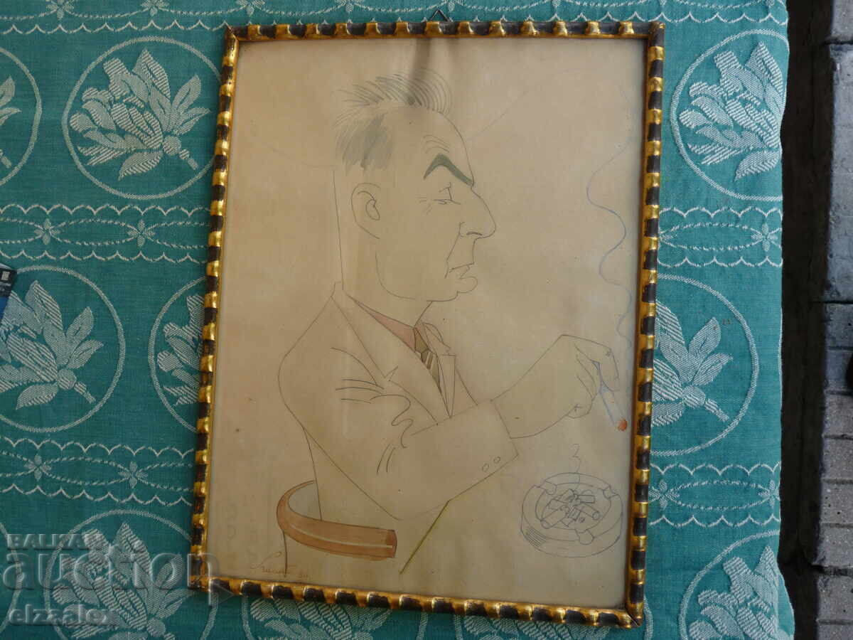 Tablou vechi 34 / 26 cm Vasil Kovachev-Timofey 1937 - 6