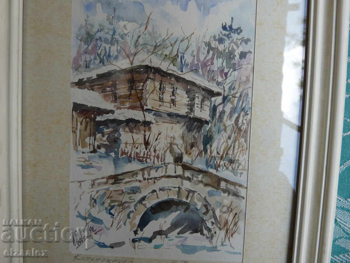 Old painting 20.5 / 26.5 cm - 7