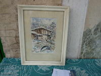 Tablou vechi 20,5 / 26,5 cm