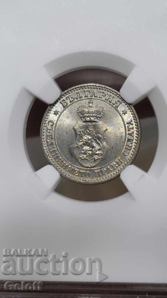 5 stotinki 1912, MS65, NGC - 6 5 stotinki 1912, MS65, NGC - 6