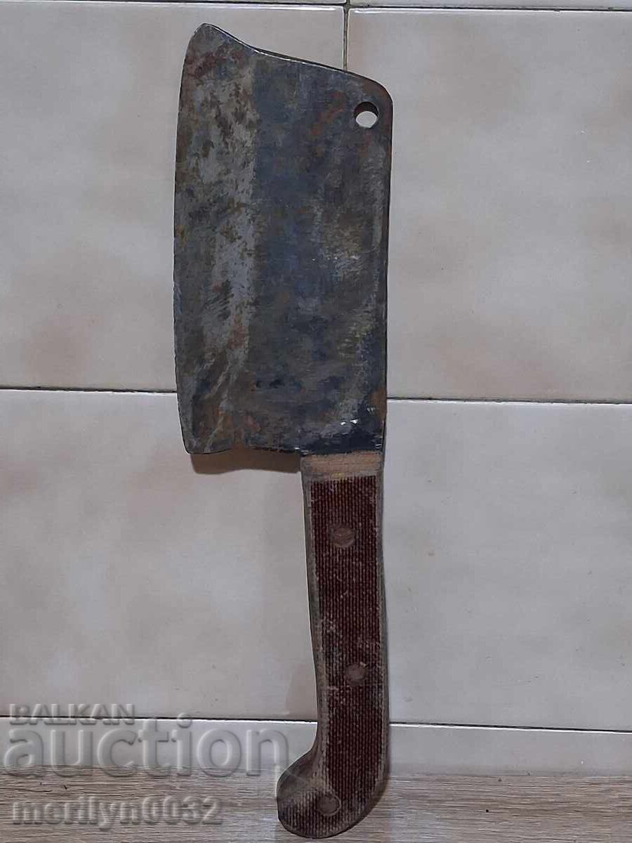 Old forged saber, axe, axe, knife, machete - 7
