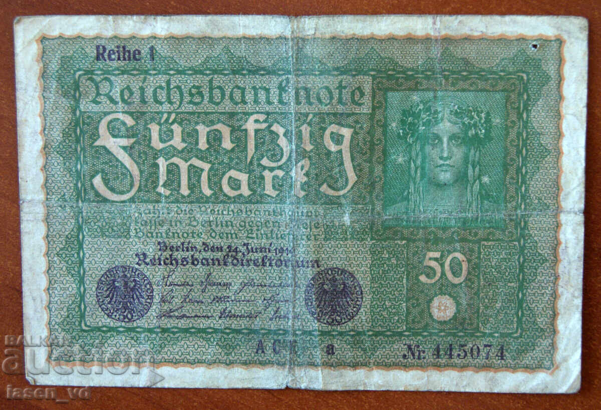 50 mărci, Germania, 1919