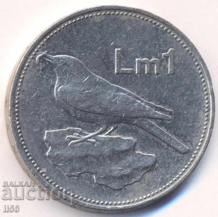 Malta - 1 liră 1986 Malta - 1 liră 1986