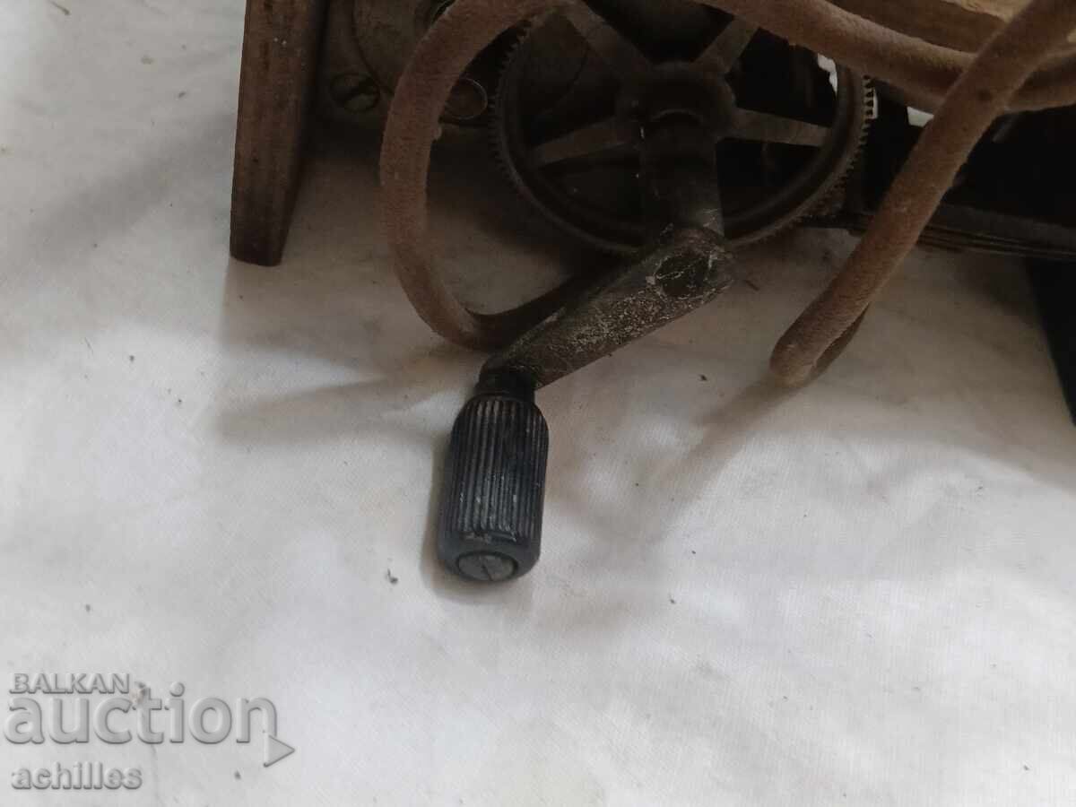 Old crank telephone without a cover - 5