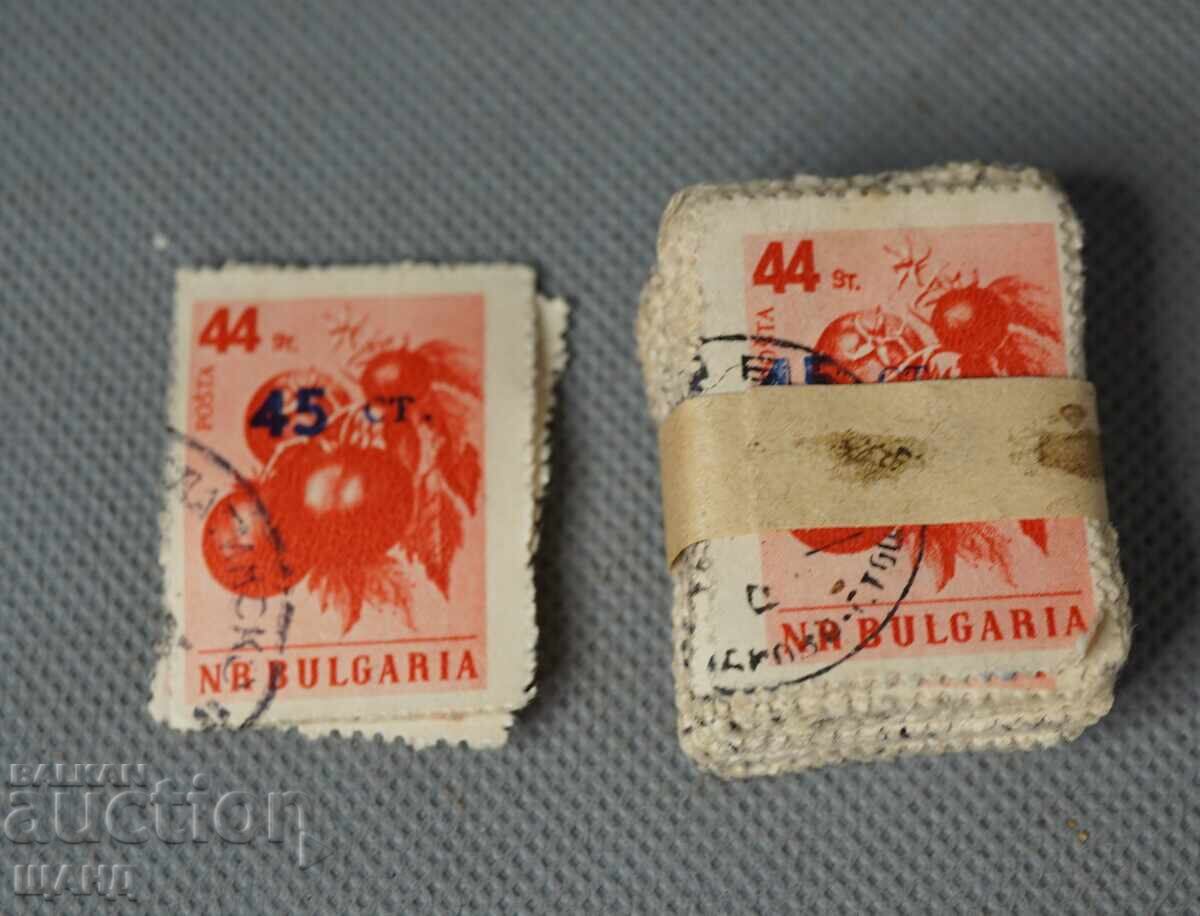 1955 Bindel poshtenski marki Bŭlgariya nadpechatka 45 stotinki 1955 Bindel poshtenski marki Bŭlgariya nadpechatka 45 stotinki