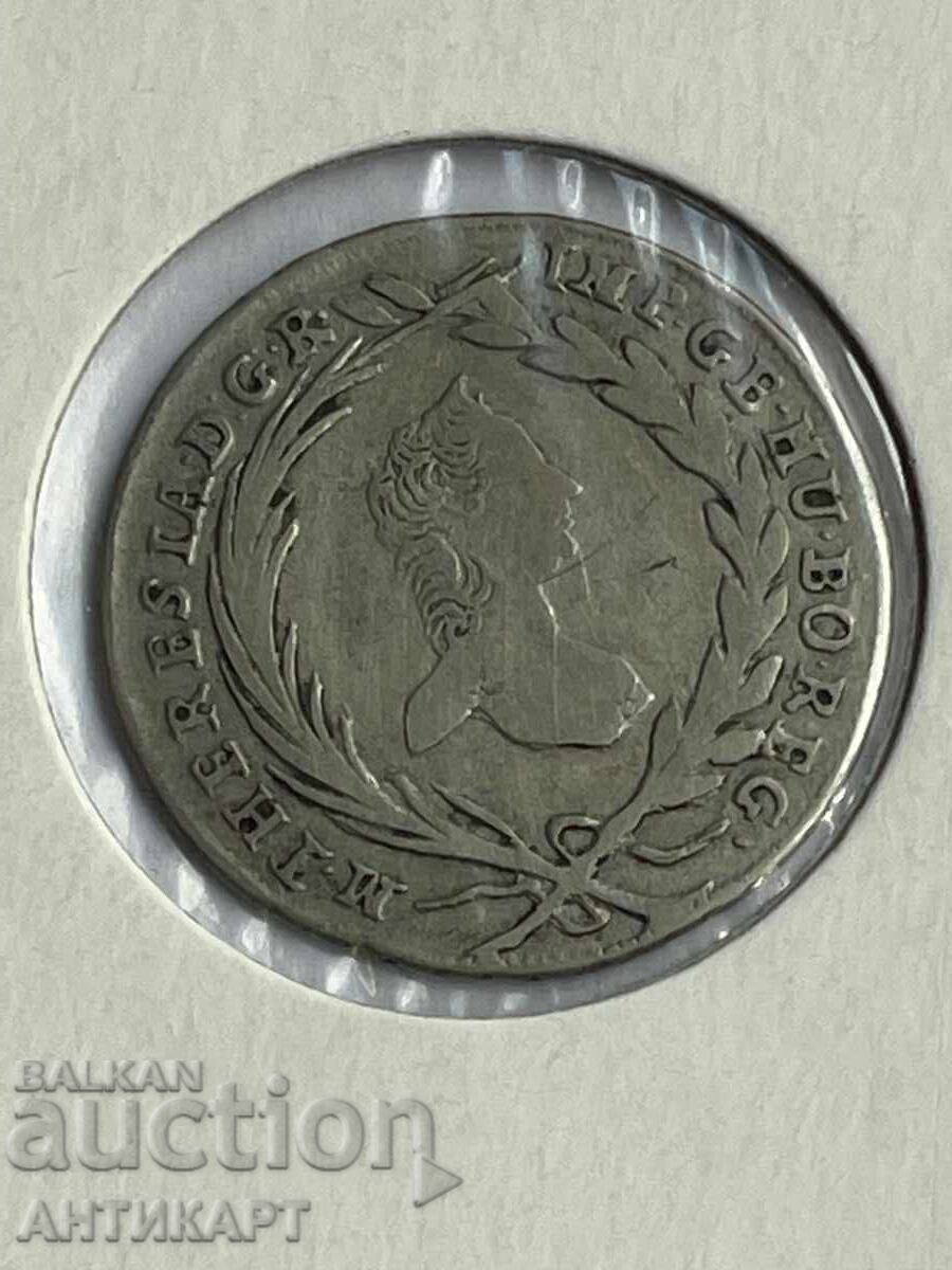Licitație Monedă de argint Ungaria Austria 10 creițari 1765 KB