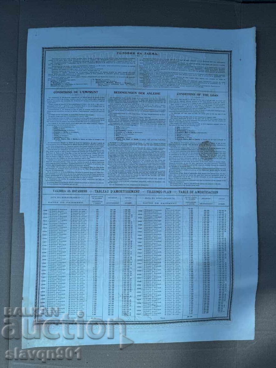 Ομολογία 1907 Πριγκιπάτο της Βουλγαρίας - 7