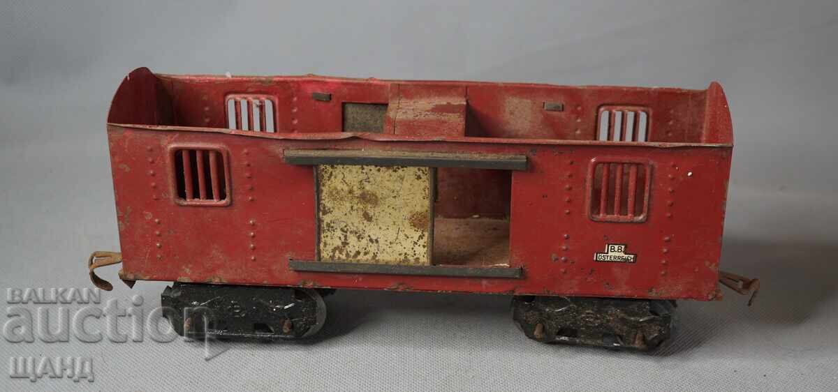 Austria Old large metal toy freight wagon 23 cm with price € 5.45 | 10.66 BGN