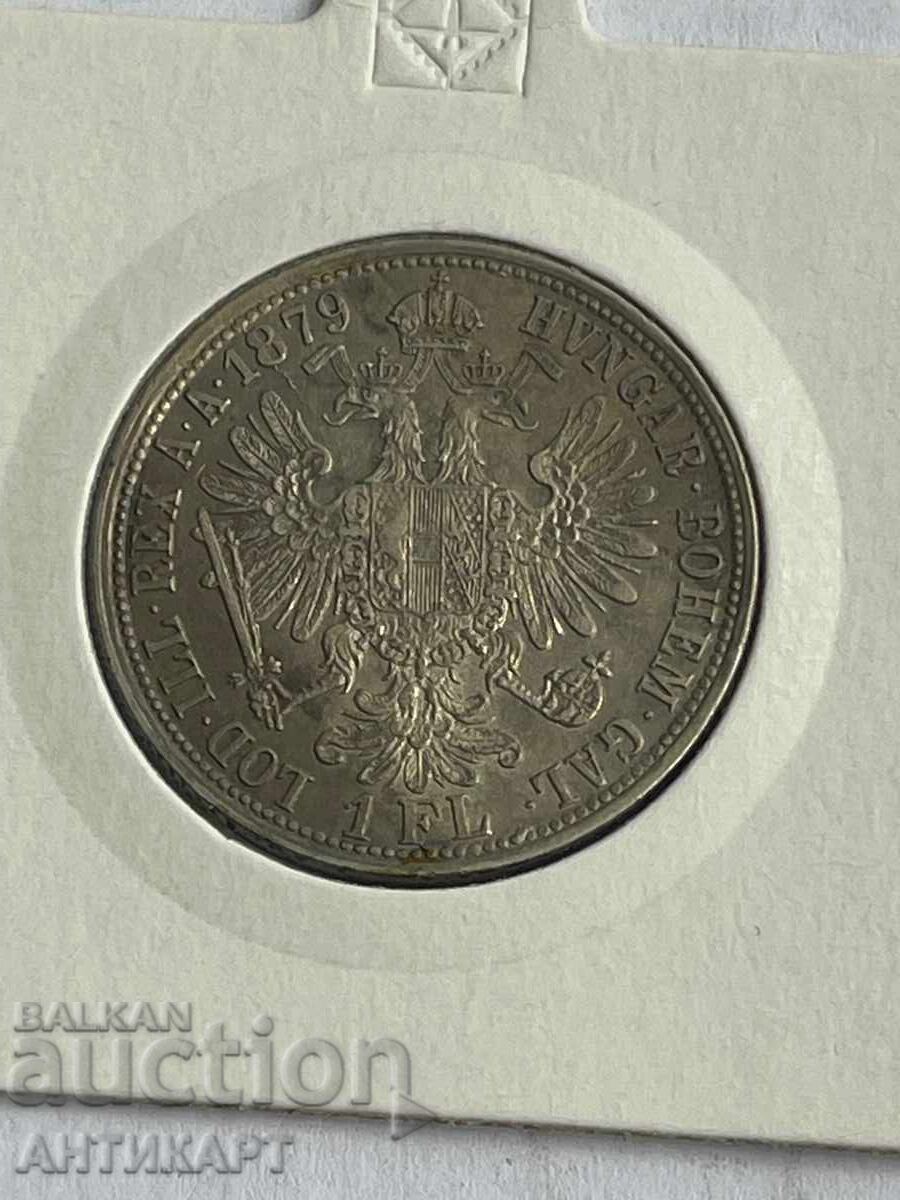 Monedă rară de argint Austria 1 florin 1879 excelentă cu preț € 42.00 | 82.15 BGN
