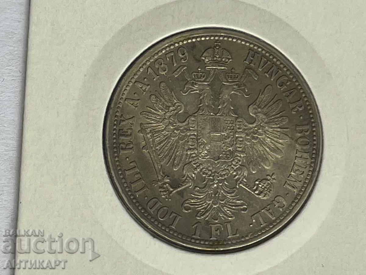 Monedă rară de argint Austria 1 florin 1879 excelentă