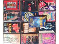 13 audio cassettes from the 90s of the 20th century