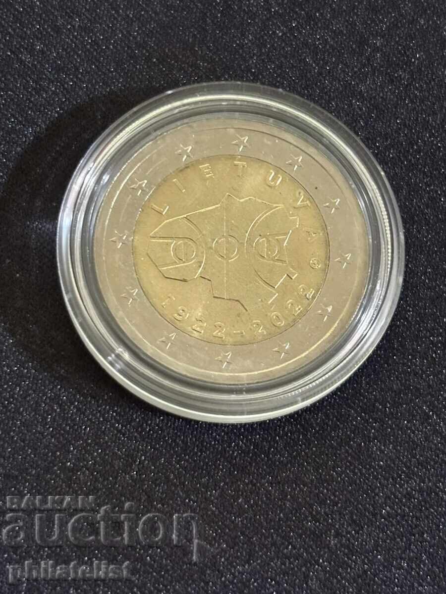 Lituania 2022 - 2 euro - 100 ani de baschet UNC cu preț € 4.20 | 8.21 BGN