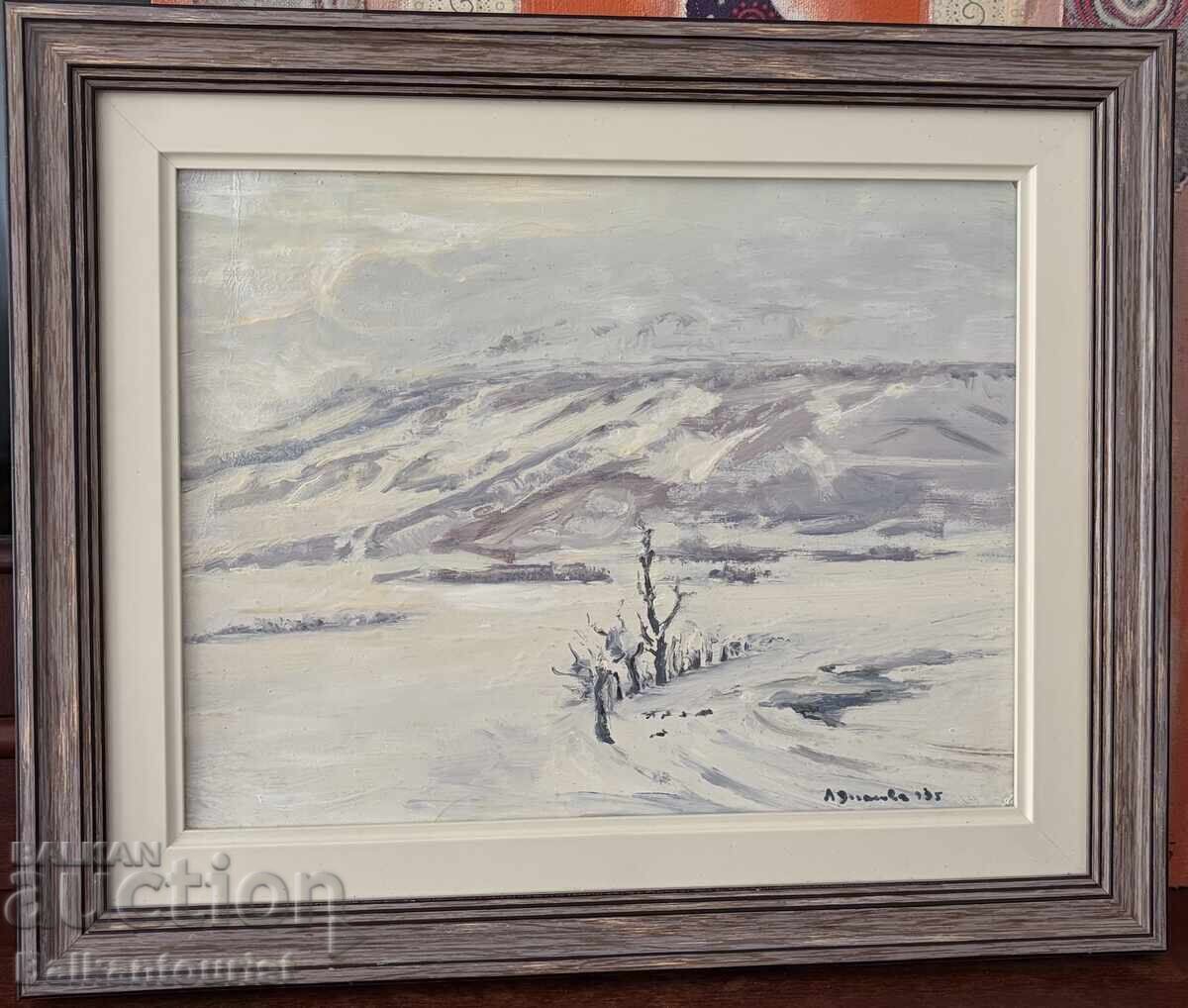 ЛЮБЕН ДОГАНОВ, 1935 Масло, Подпис, Картон, Рамка