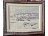 ЛЮБЕН ДОГАНОВ, 1935 Масло, Подпис, Картон, Рамка