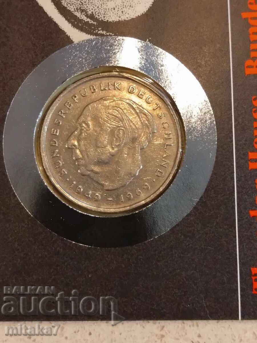 2 marks 1973, Germany with price € 1.10 | 2.15 BGN