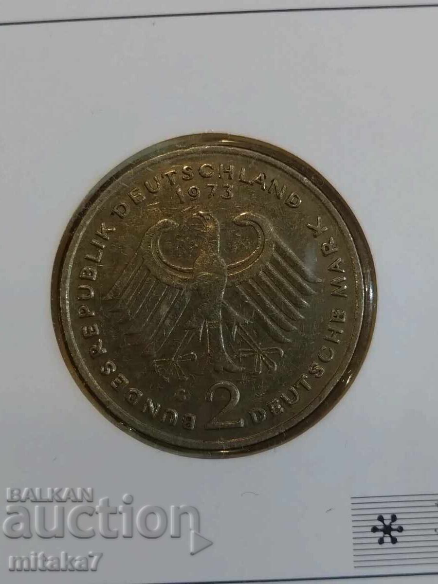 Delivery of 2 marks 1973, Germany