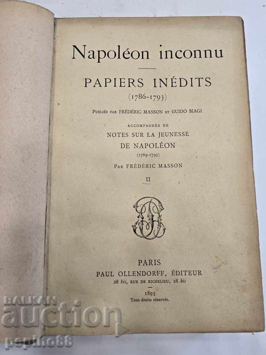 UNKNOWN NAPOLEON. UNPUBLISHED PAPERS (1786-1793)