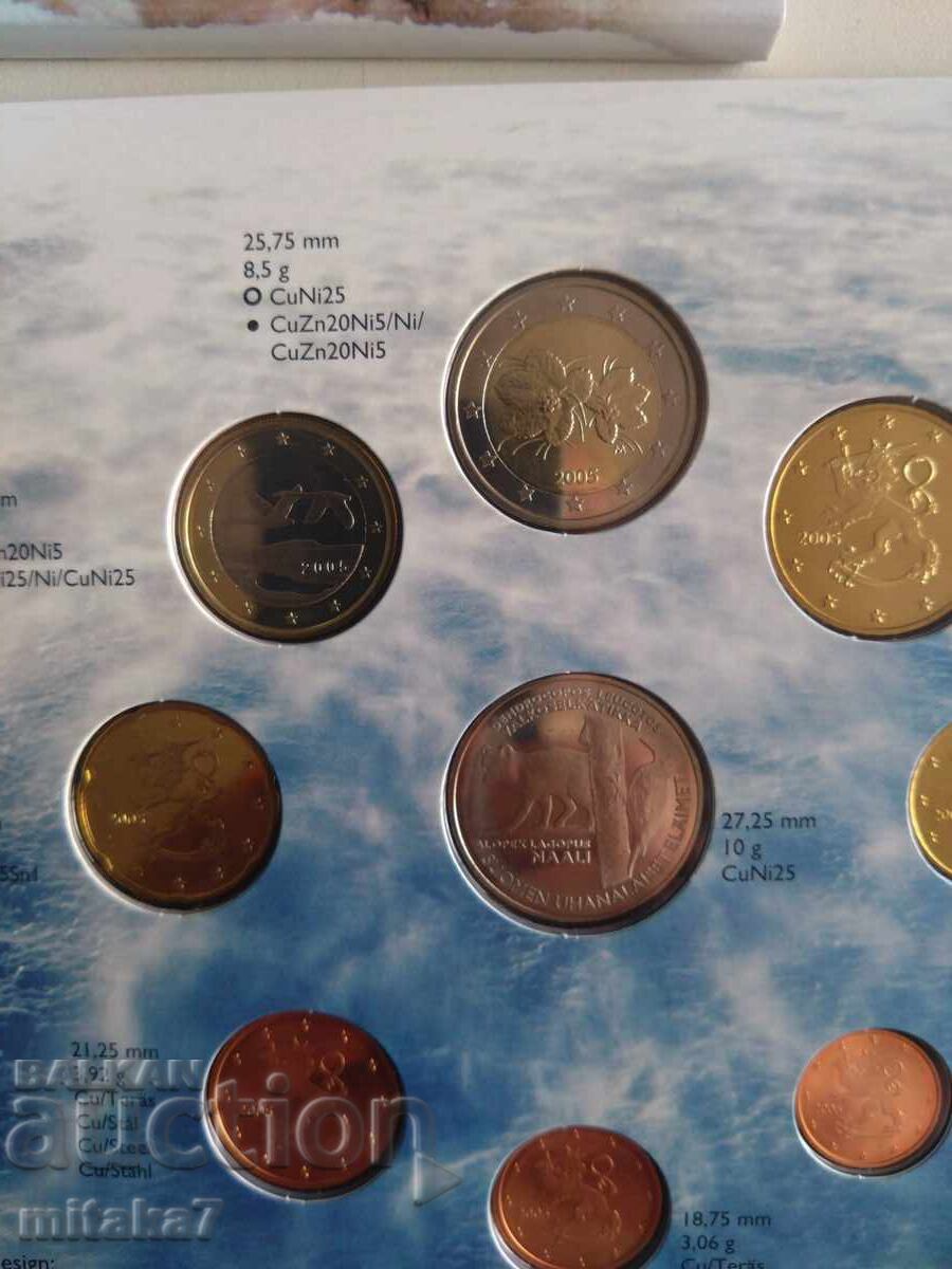 Auction  Euro coin set 2005, Finland