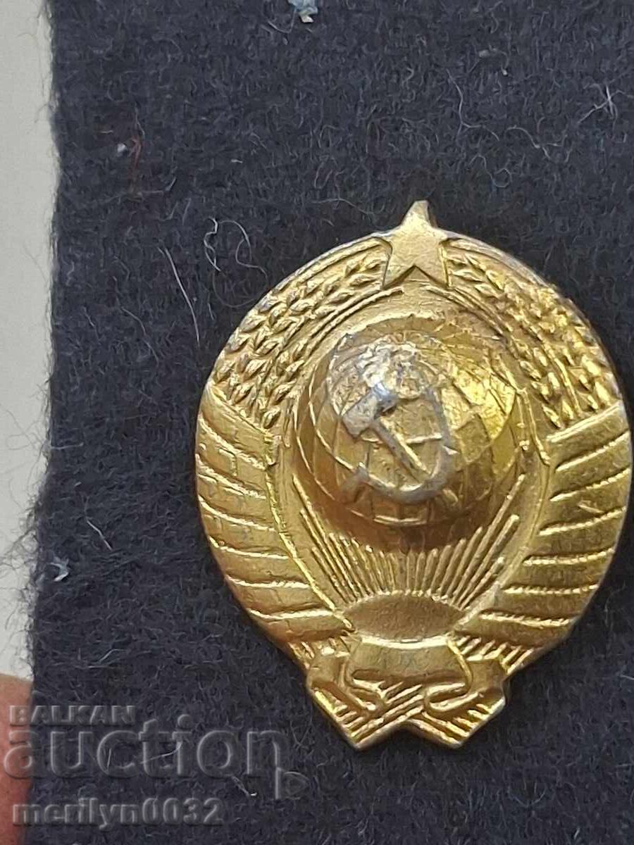 Epoleti de ofițer rusesc cu monograme din anii '80 URSS, epoleți, stemă - 6