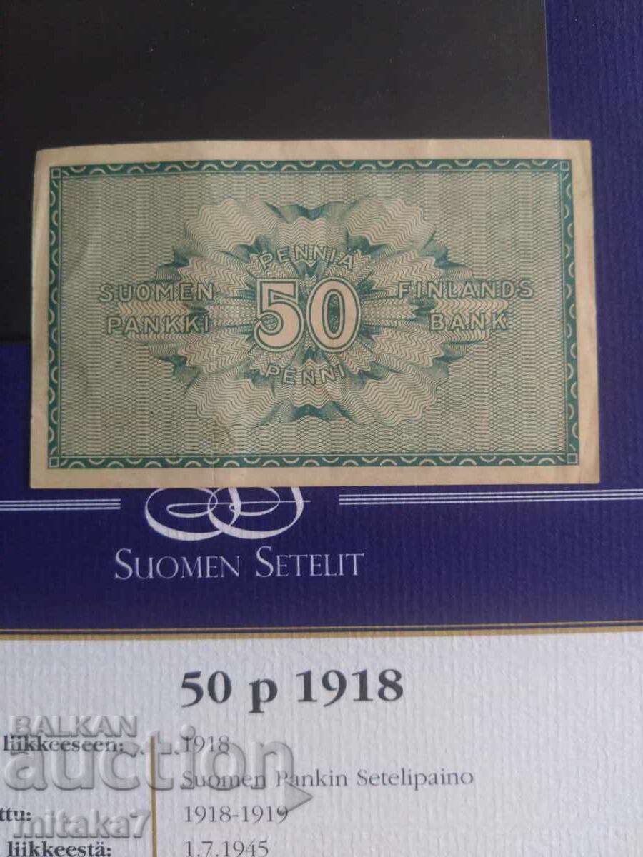 Δημοπρασία 50 πένι 1918, Φινλανδία