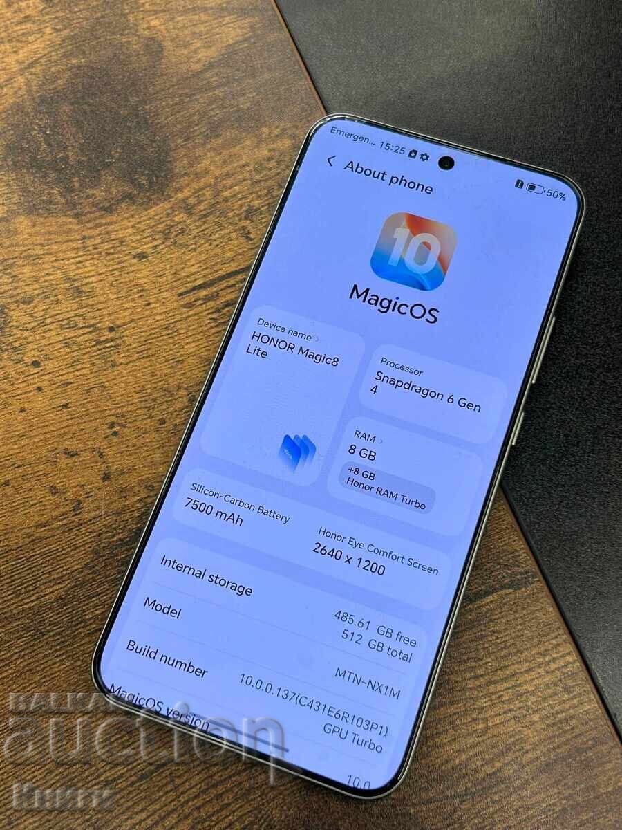 Telefon Honor Magic 8 Lite 512GB cu preț € 210.00 | 410.73 BGN Telefon Honor Magic 8 Lite 512GB cu preț € 210.00 | 410.73 BGN