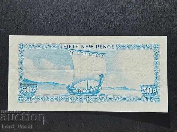 Insula Man 50 Pence ND (1979) W. Dawson VF cu preț € 18.00 | 35.21 BGN