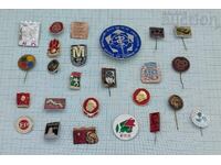 BULGARIA BADGES LOT 25 PIECES