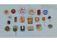 BULGARIA BADGES LOT 20 PIECES