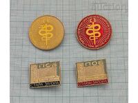 DISTRICT HOSPITAL STARA ZAGORA BADGES LOT OF 4 PIECES