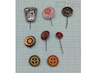MARITSA IZTOK BADGES LOT OF 8 PIECES