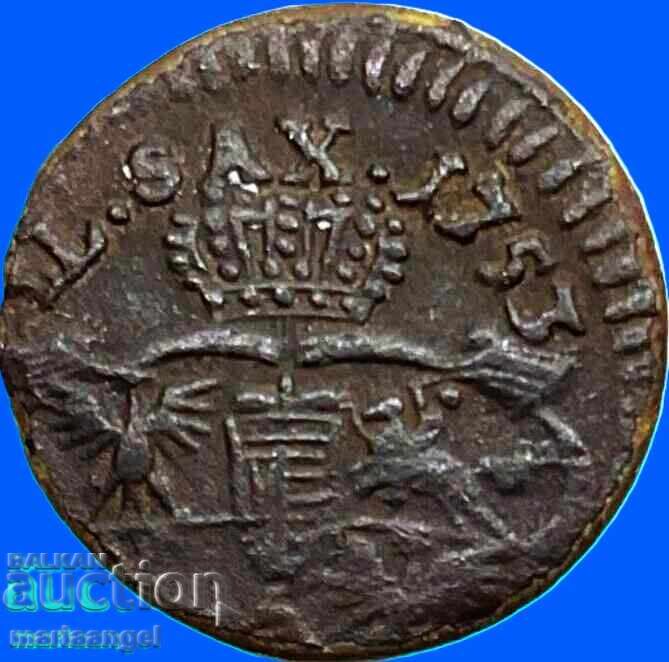 Poland 1 Grosz 1753 August copper