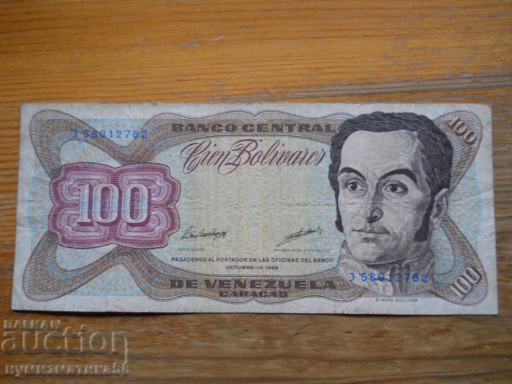 100 bolivari 1998 - Venezuela (VG) 100 bolivari 1998 - Venezuela (VG)