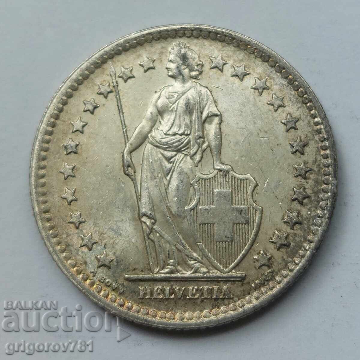2 franci argint Elveția 1944 B - monedă de argint #4 cu preț € 30.00 | 58.68 BGN