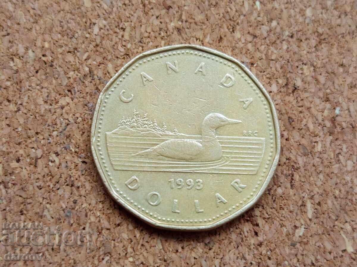 Canada 1 dollar, 1993