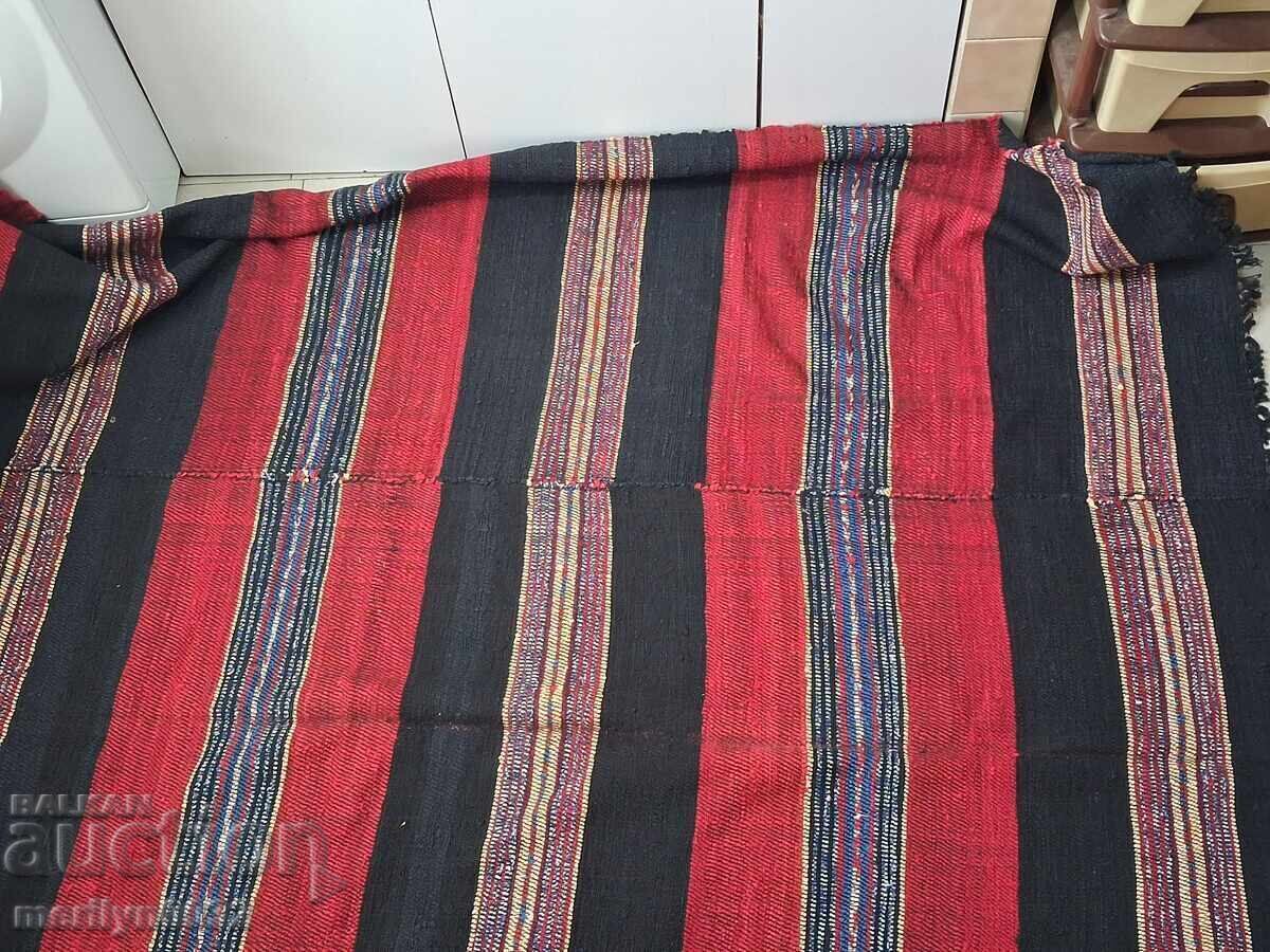 Vechi covor dublu țesut manual, cuvertură, 2,85/2,10 metri - 5 Vechi covor dublu țesut manual, cuvertură, 2,85/2,10 metri - 5