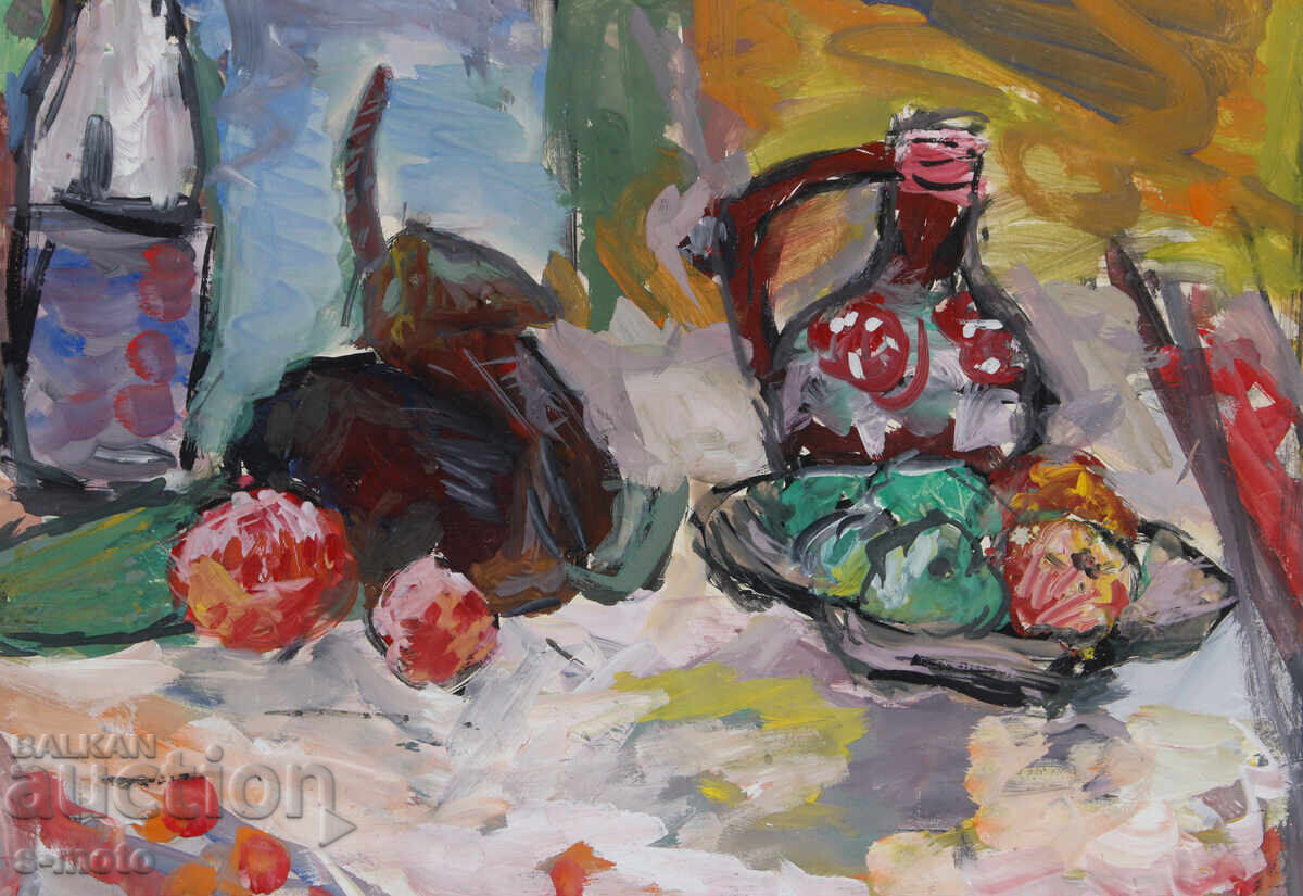 Petar Petrov tablou tempera natură statică - 6 Petar Petrov tablou tempera natură statică - 6